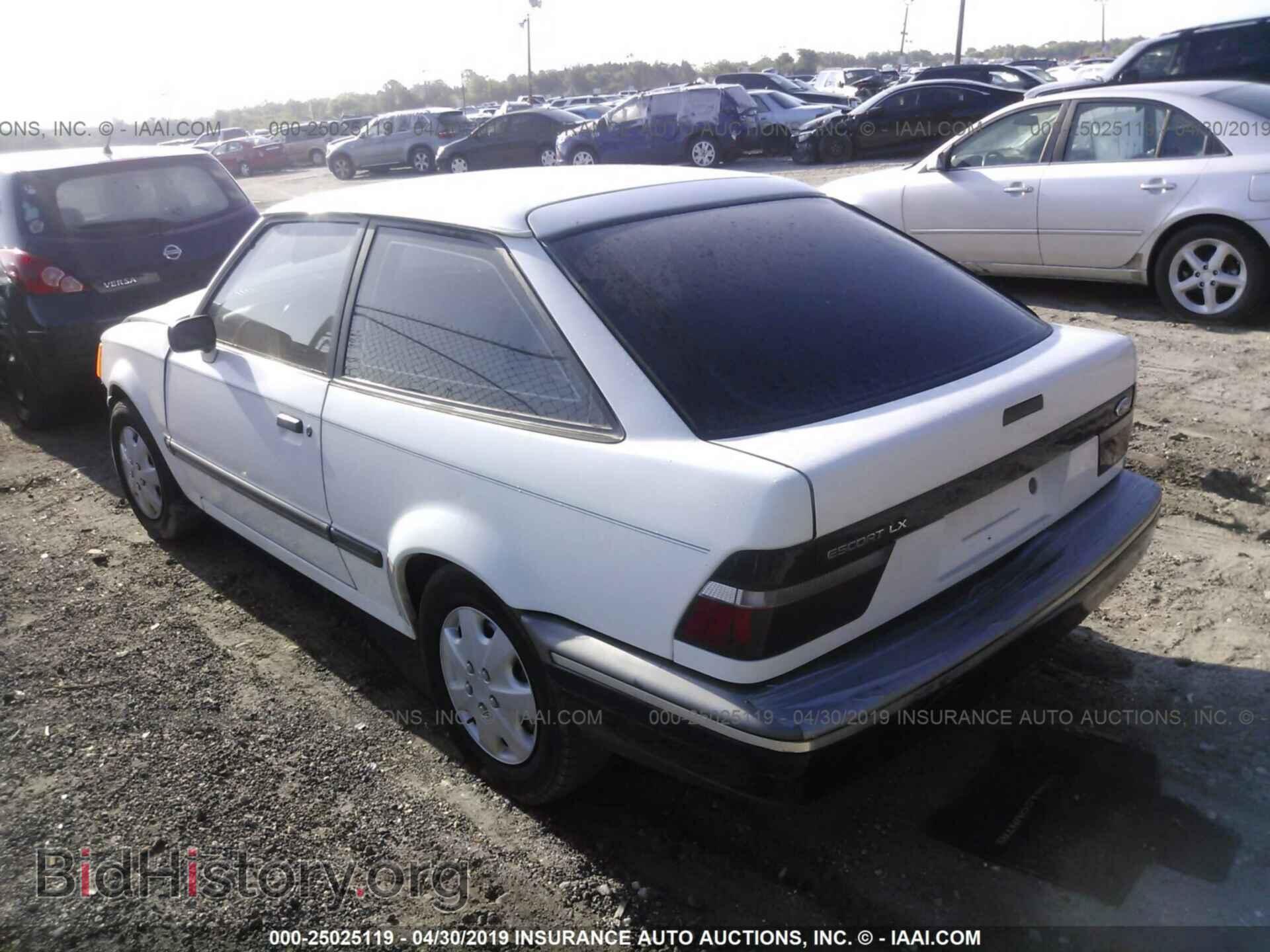 1990 FORD ESCORT - VIN: 1FAPP9197LT186110 - Фото 3