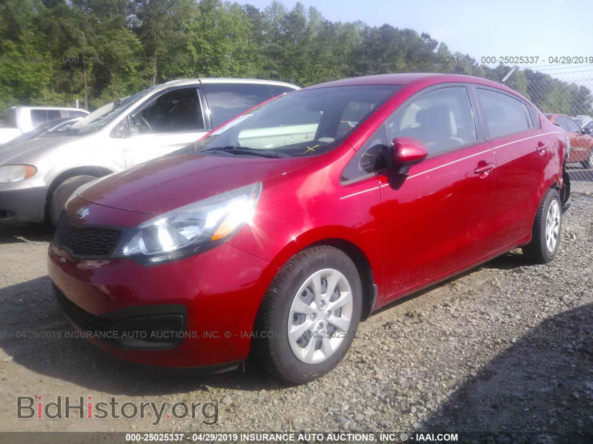 2014 KIA RIO - VIN: KNADM4A35E6334340 - Фото 2