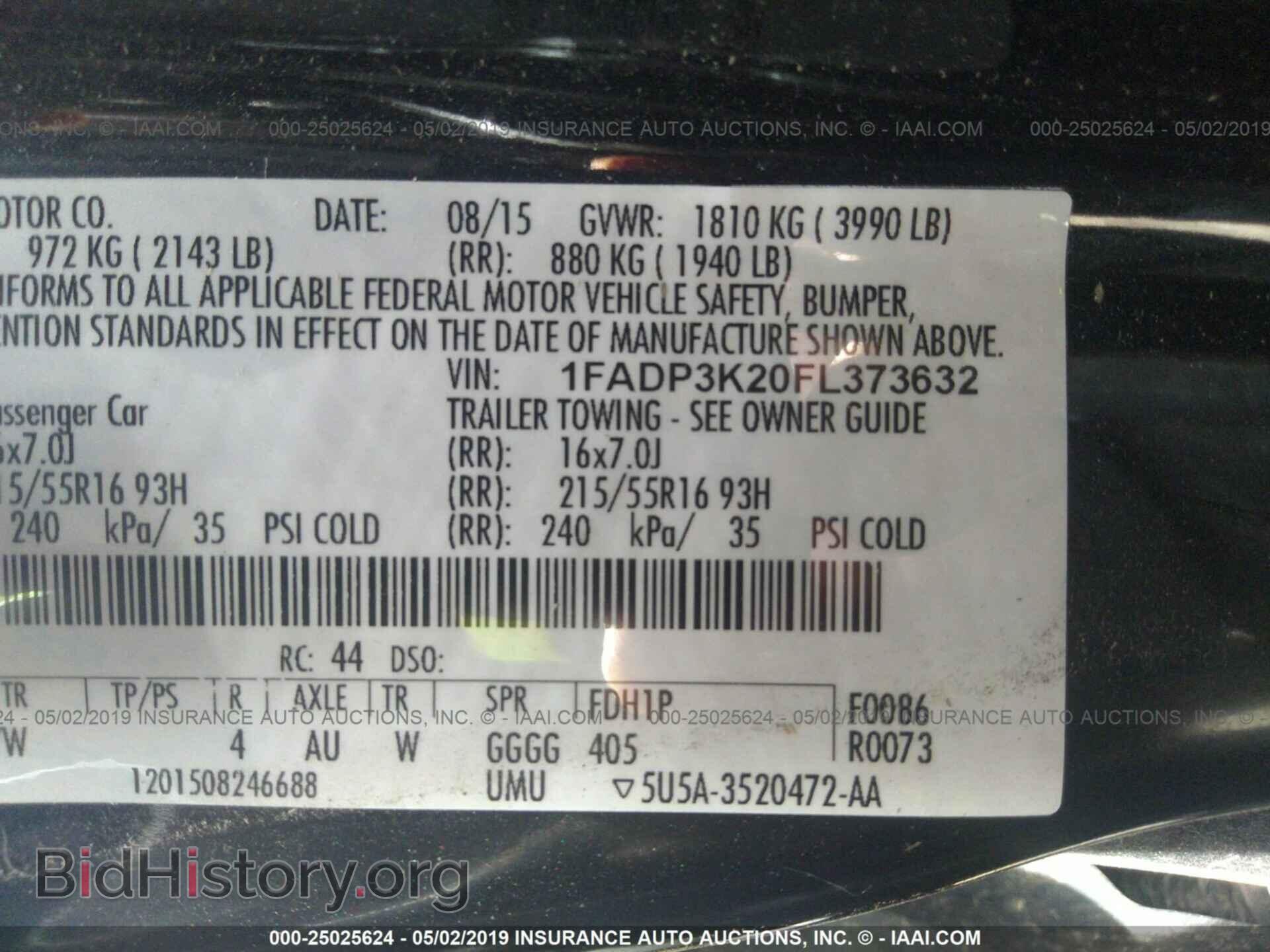 2015 FORD FOCUS - VIN: 1FADP3K20FL373632 - Photo 9