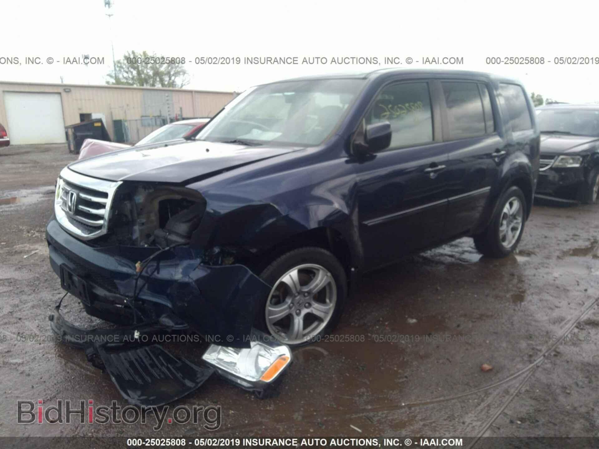 2013 HONDA PILOT - VIN: 5FNYF3H42DB039352 - Фото 2