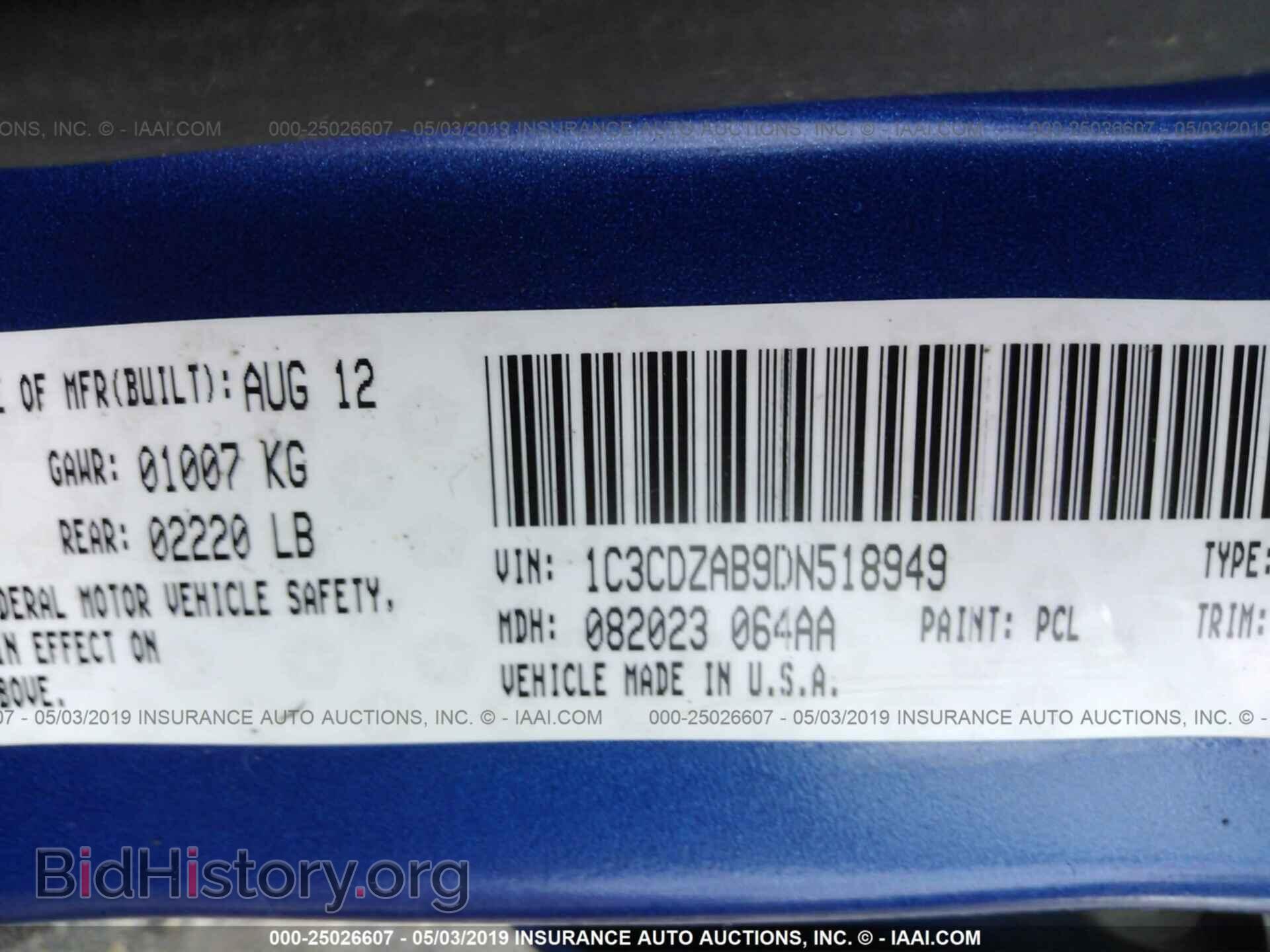 2013 DODGE AVENGER - VIN: 1C3CDZAB9DN518949 - Photo 9