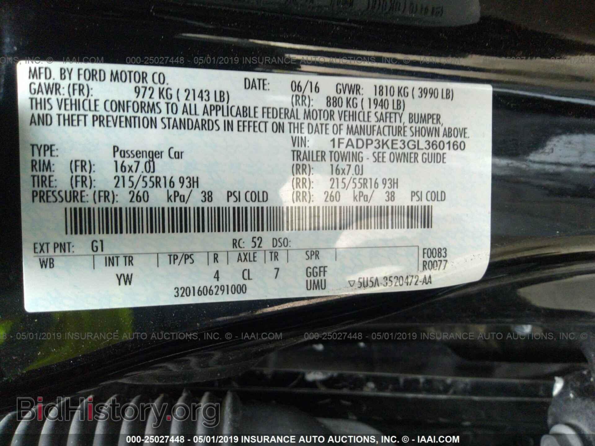 2016 FORD FOCUS - VIN: 1FADP3KE3GL360160 - Photo 9