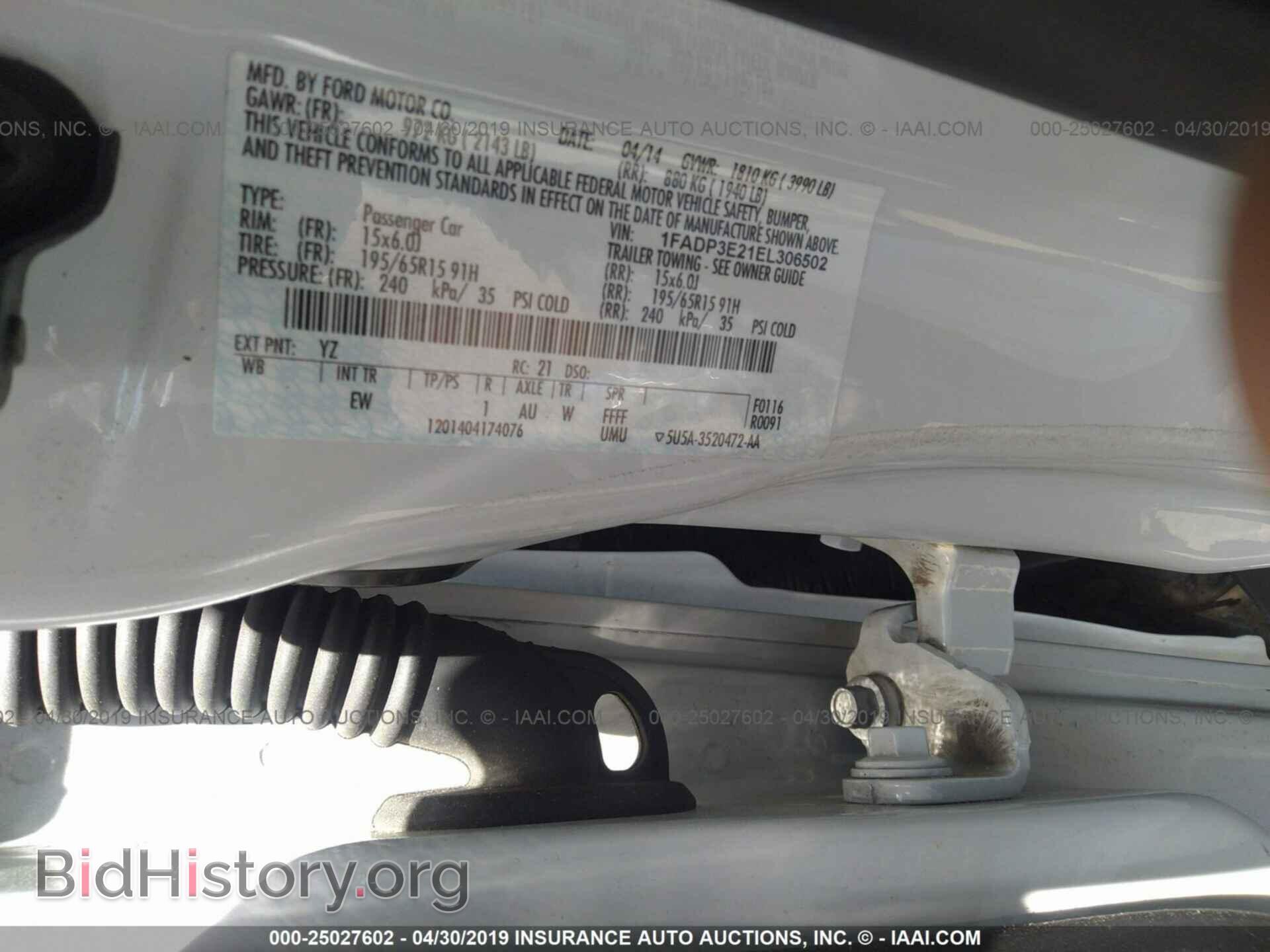 2014 FORD FOCUS - VIN: 1FADP3E21EL306502 - Photo 9