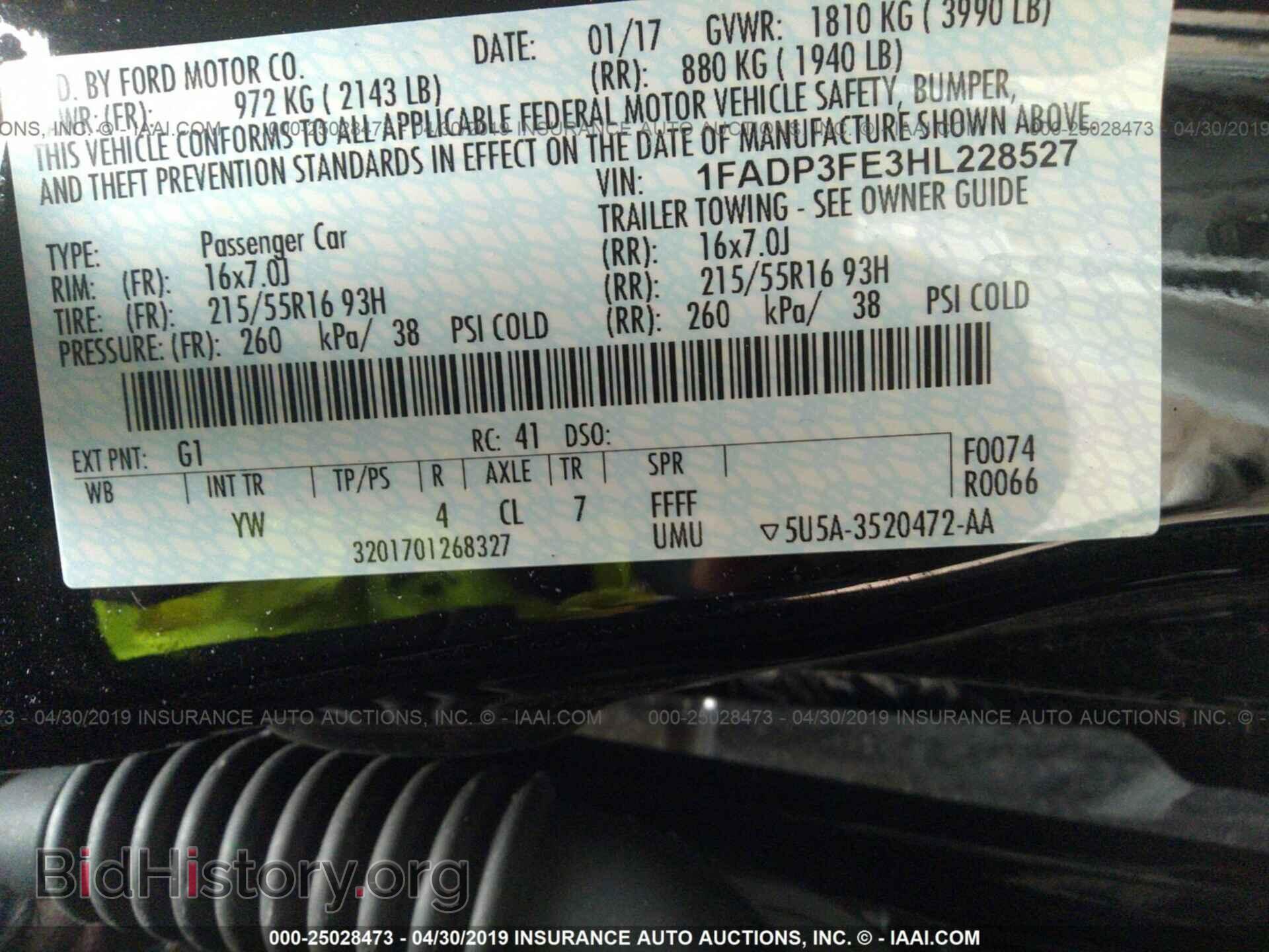 2017 FORD FOCUS - VIN: 1FADP3FE3HL228527 - Photo 9