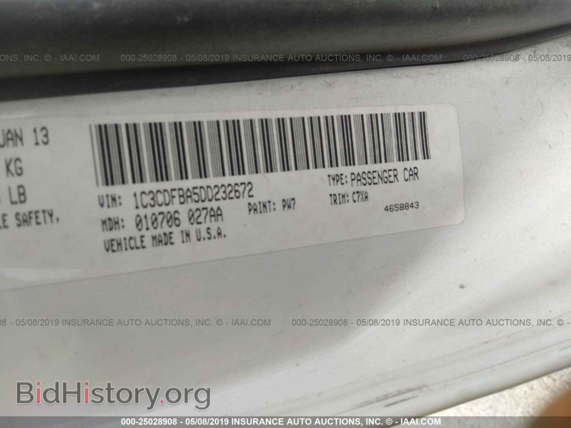 2013 DODGE DART - VIN: 1C3CDFBA5DD232672 - Photo 9