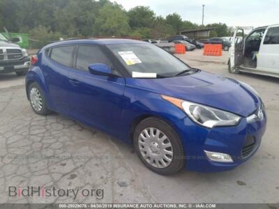 2013 Hyundai VELOSTER, синий — VIN KMHTC6AD2DU159220, IAAI