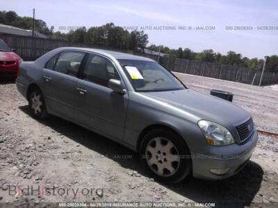2003 Lexus LS 430, зеленый — VIN JTHBN30F730105086, IAAI