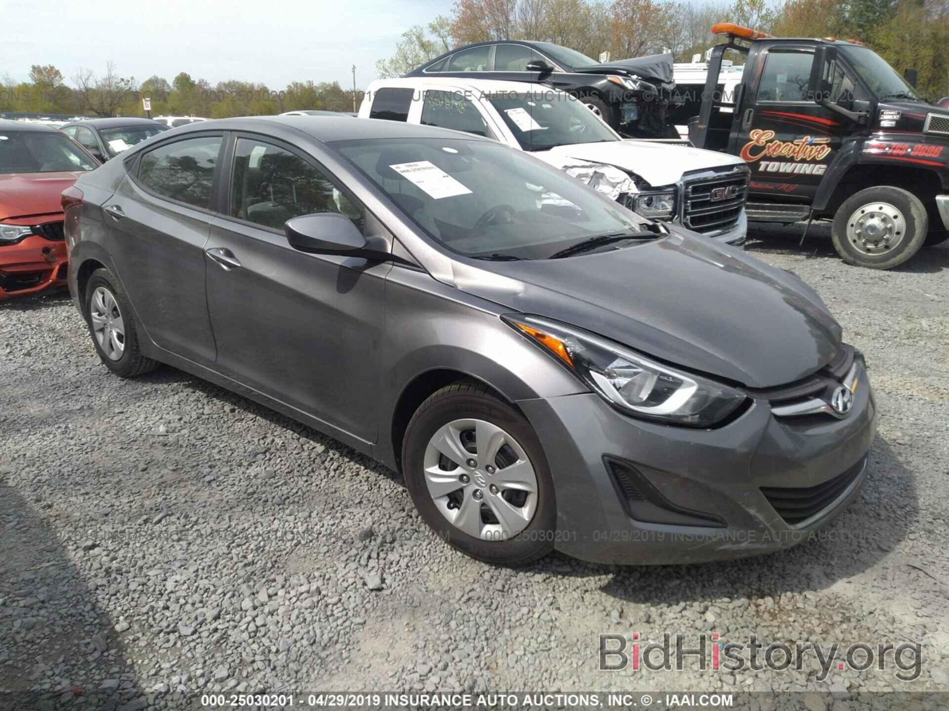 Photo KMHDH4AE6GU638246 - HYUNDAI ELANTRA 2016