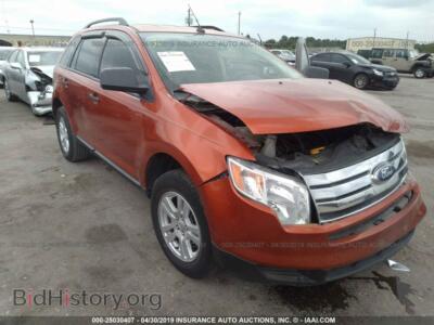 2007 Ford EDGE SE, orange — VIN 2FMDK36C17BA46097, IAAI