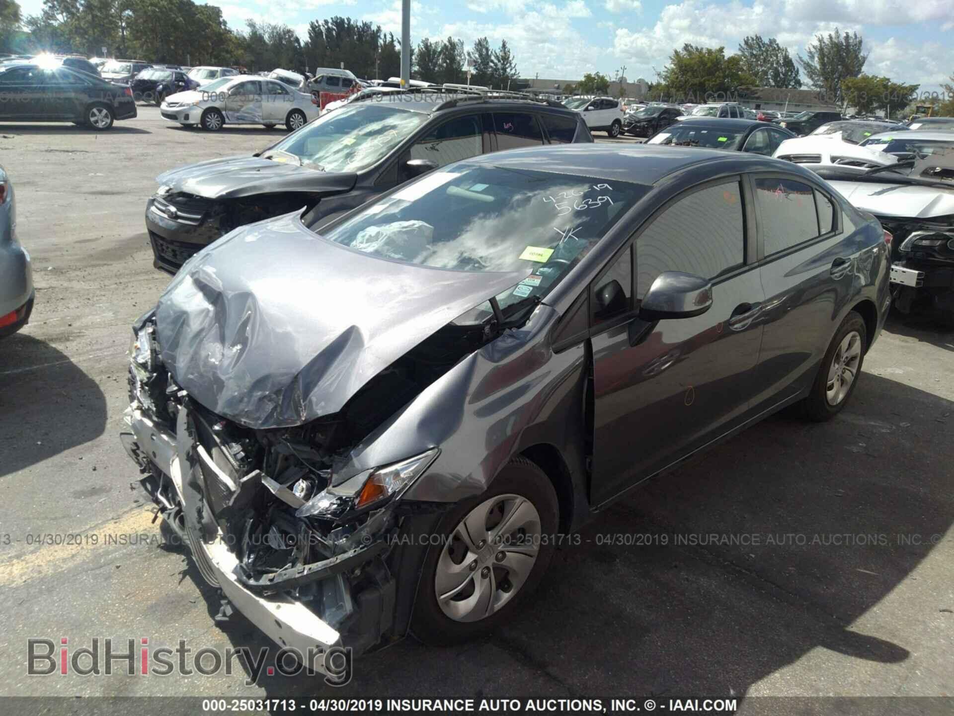 2013 HONDA CIVIC - VIN: 19XFB2F59DE025639 - Фото 2