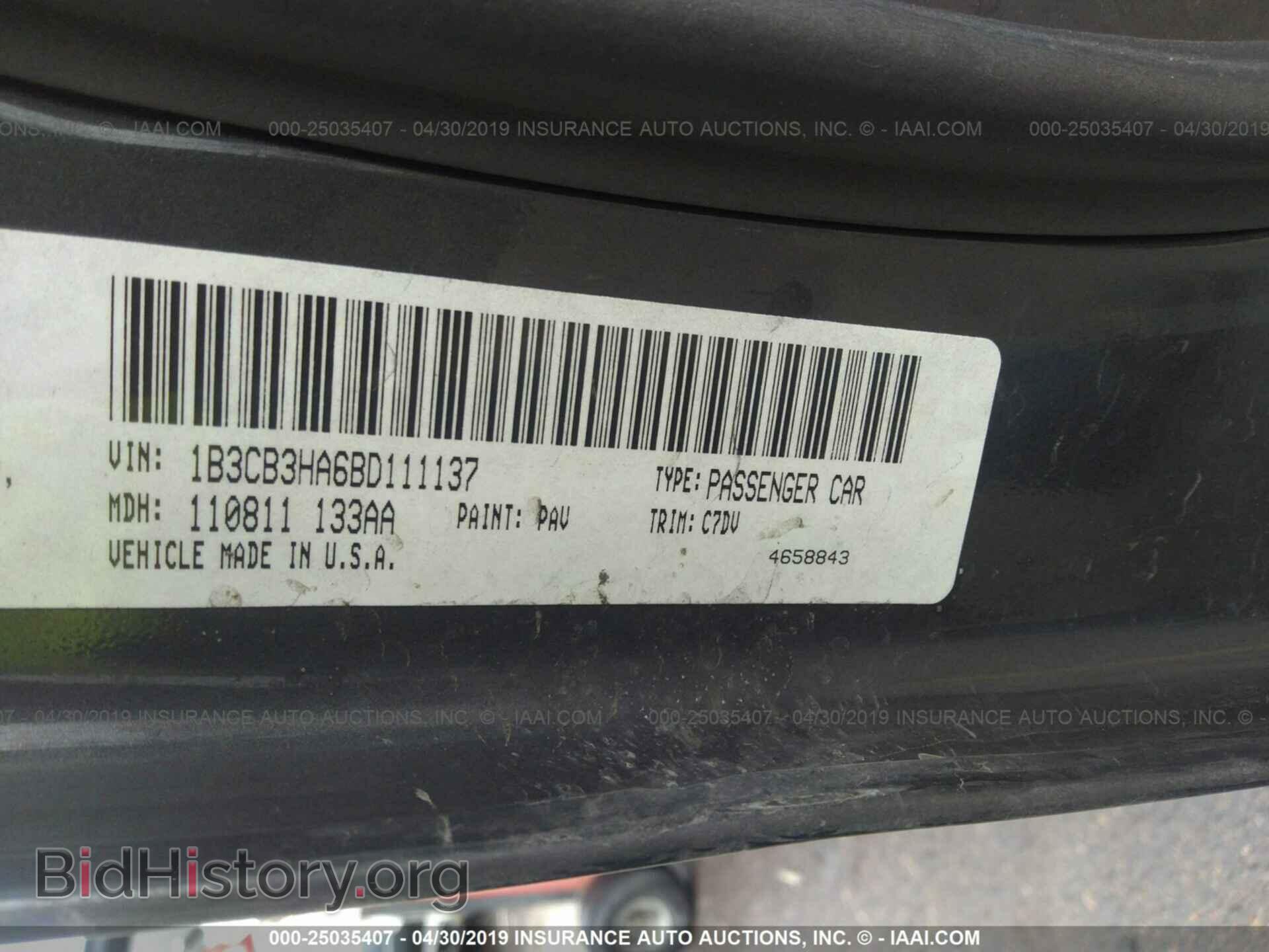 2011 DODGE CALIBER - VIN: 1B3CB3HA6BD111137 - Photo 9