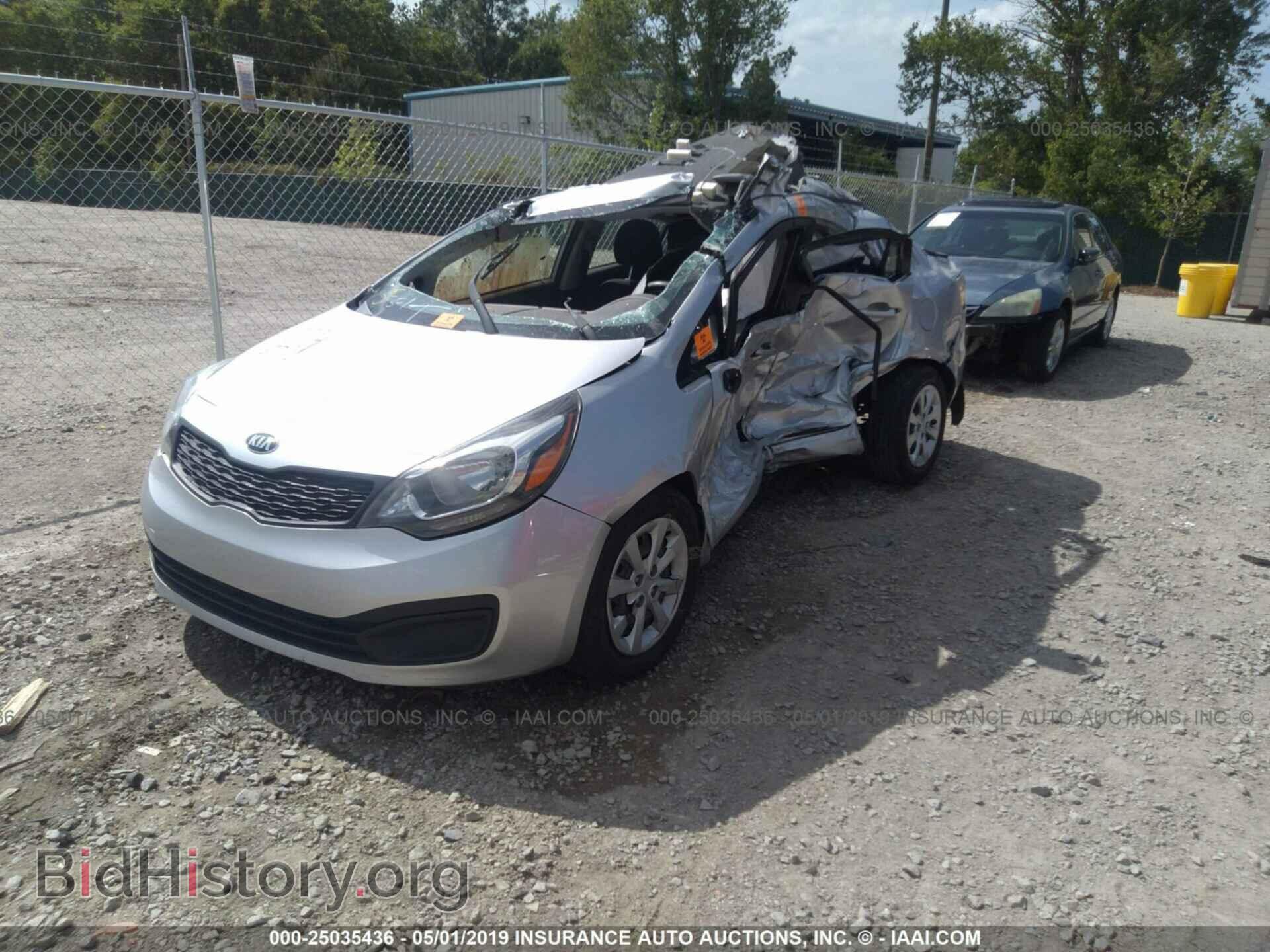 2013 KIA RIO - VIN: KNADM4A39D6284217 - Фото 2