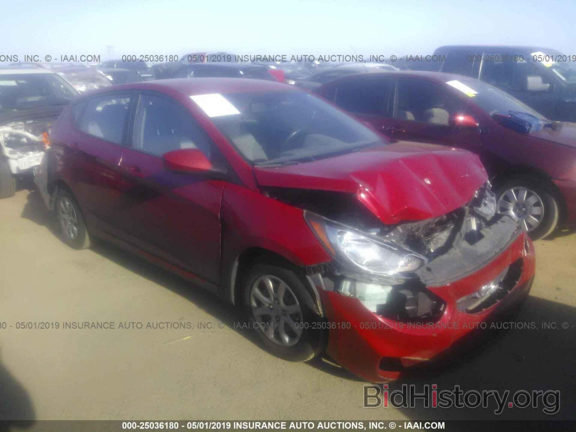 Photo KMHCT5AE0CU017837 - HYUNDAI ACCENT 2012