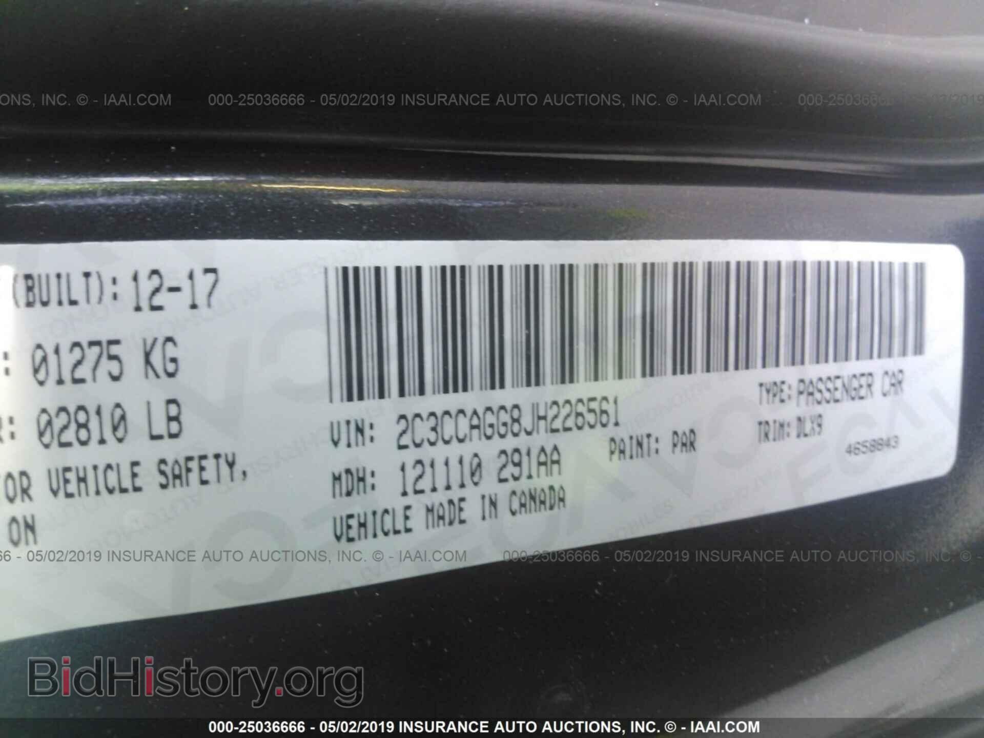 2018 CHRYSLER 300 - VIN: 2C3CCAGG8JH226561 - Photo 9
