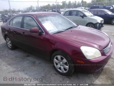 2007 Kia OPTIMA LX/EX, maroon — VIN KNAGE123575127009, IAAI