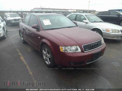 2005 Audi A4 1.8T Quattro/Special, красный — VIN WAULC68E55A048471, IAAI