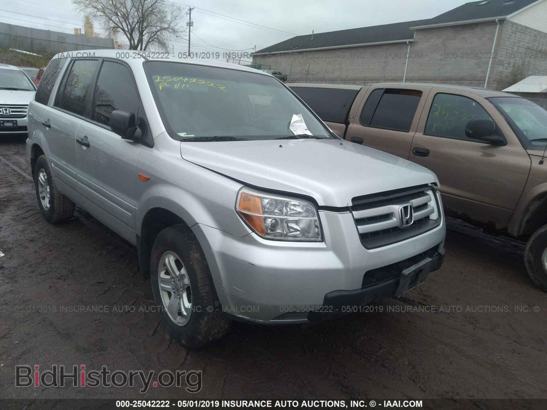 Фотография 5FNYF28176B030262 - HONDA PILOT 2006