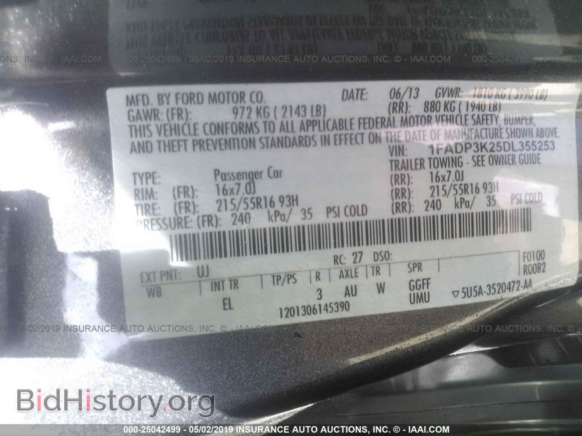 2013 FORD FOCUS - VIN: 1FADP3K25DL355253 - Photo 9