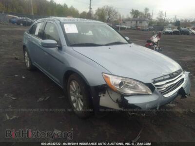 2013 Chrysler 200 Touring, голубой — VIN 1C3CCBBB4DN706710, IAAI