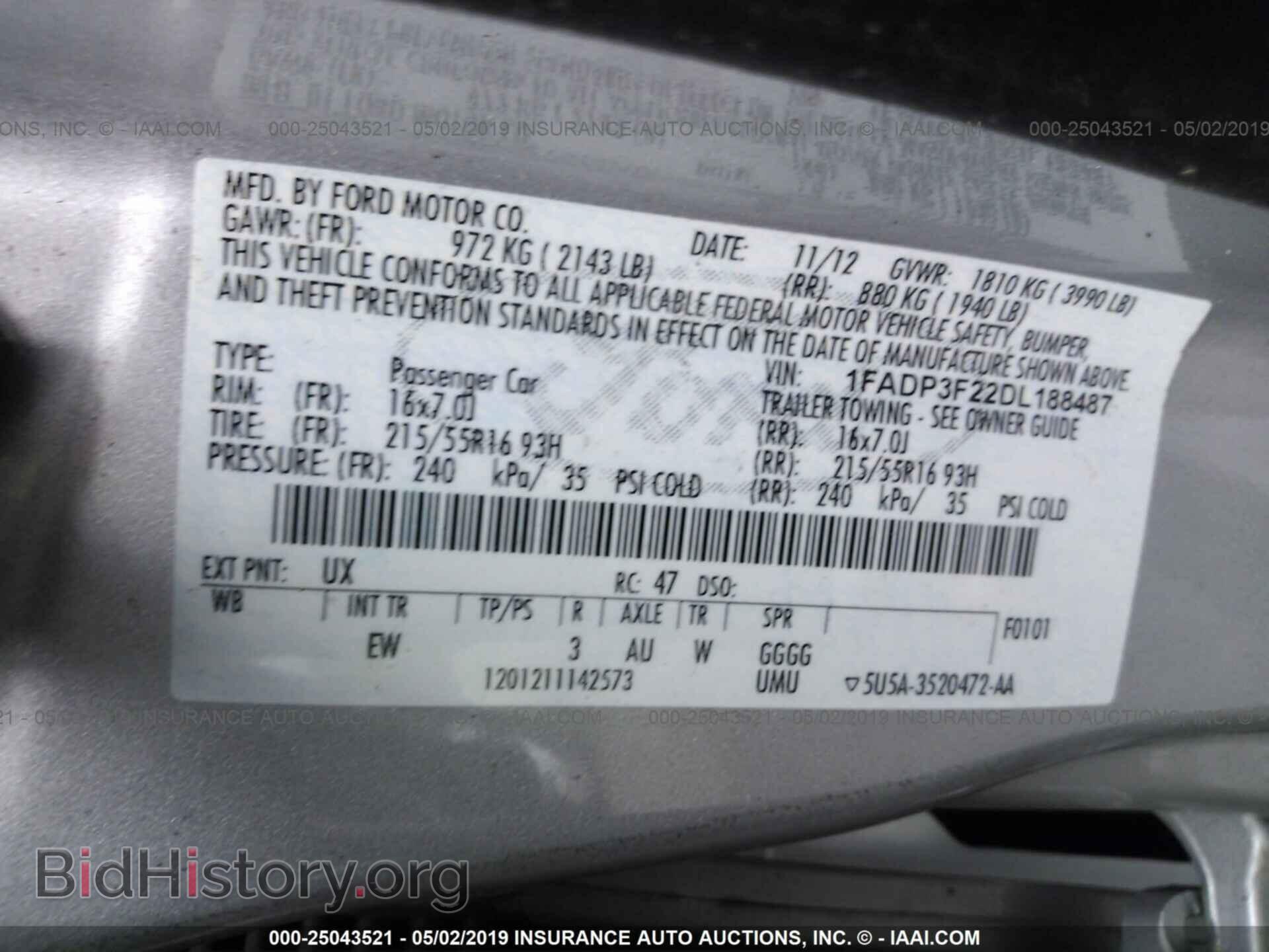 2013 FORD FOCUS - VIN: 1FADP3F22DL188487 - Photo 9