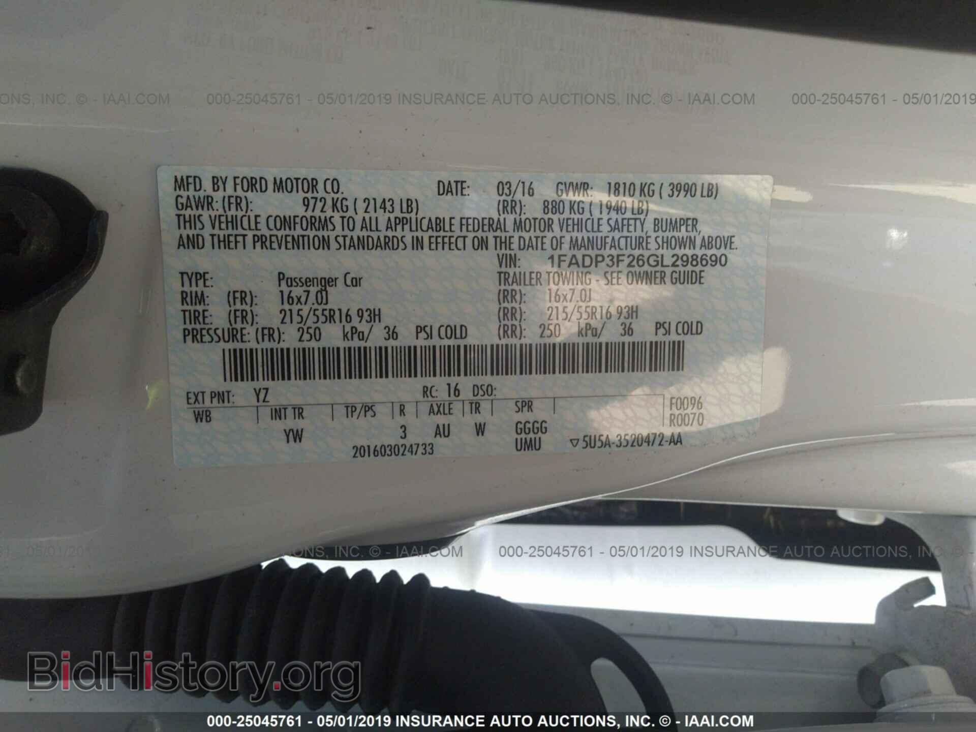 2016 FORD FOCUS - VIN: 1FADP3F26GL298690 - Photo 9