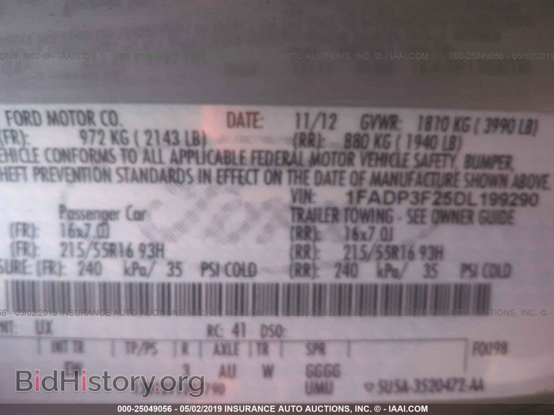 2013 FORD FOCUS - VIN: 1FADP3F25DL199290 - Photo 9
