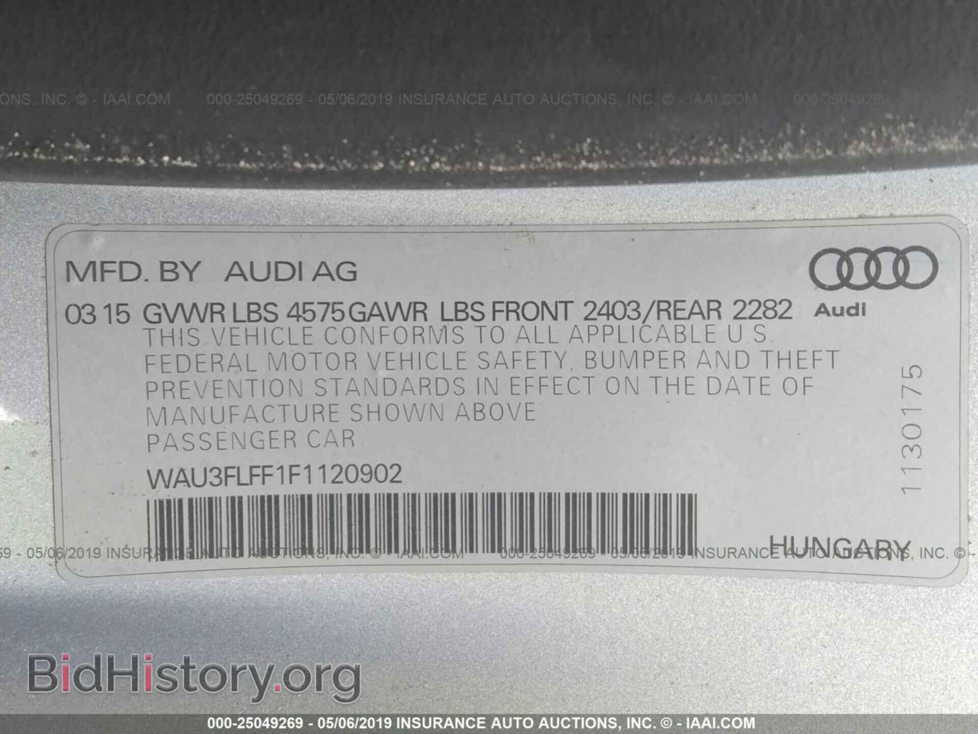2015 AUDI A3 - VIN: WAU3FLFF1F1120902 - Photo 9