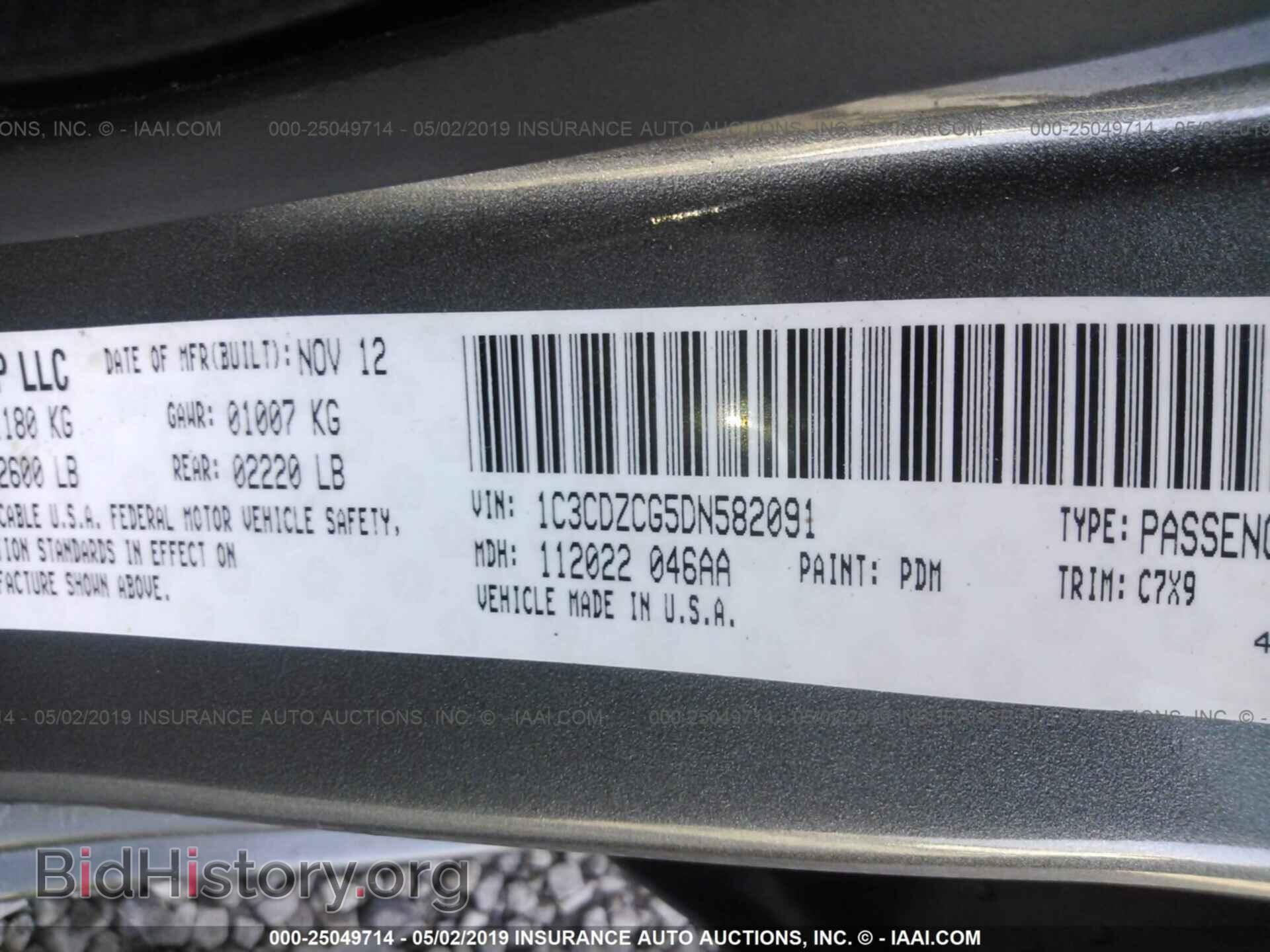 2013 DODGE AVENGER - VIN: 1C3CDZCG5DN582091 - Photo 9
