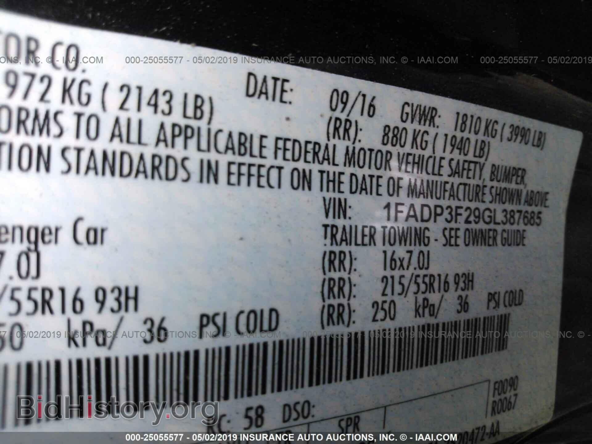 2016 FORD FOCUS - VIN: 1FADP3F29GL387685 - Photo 9