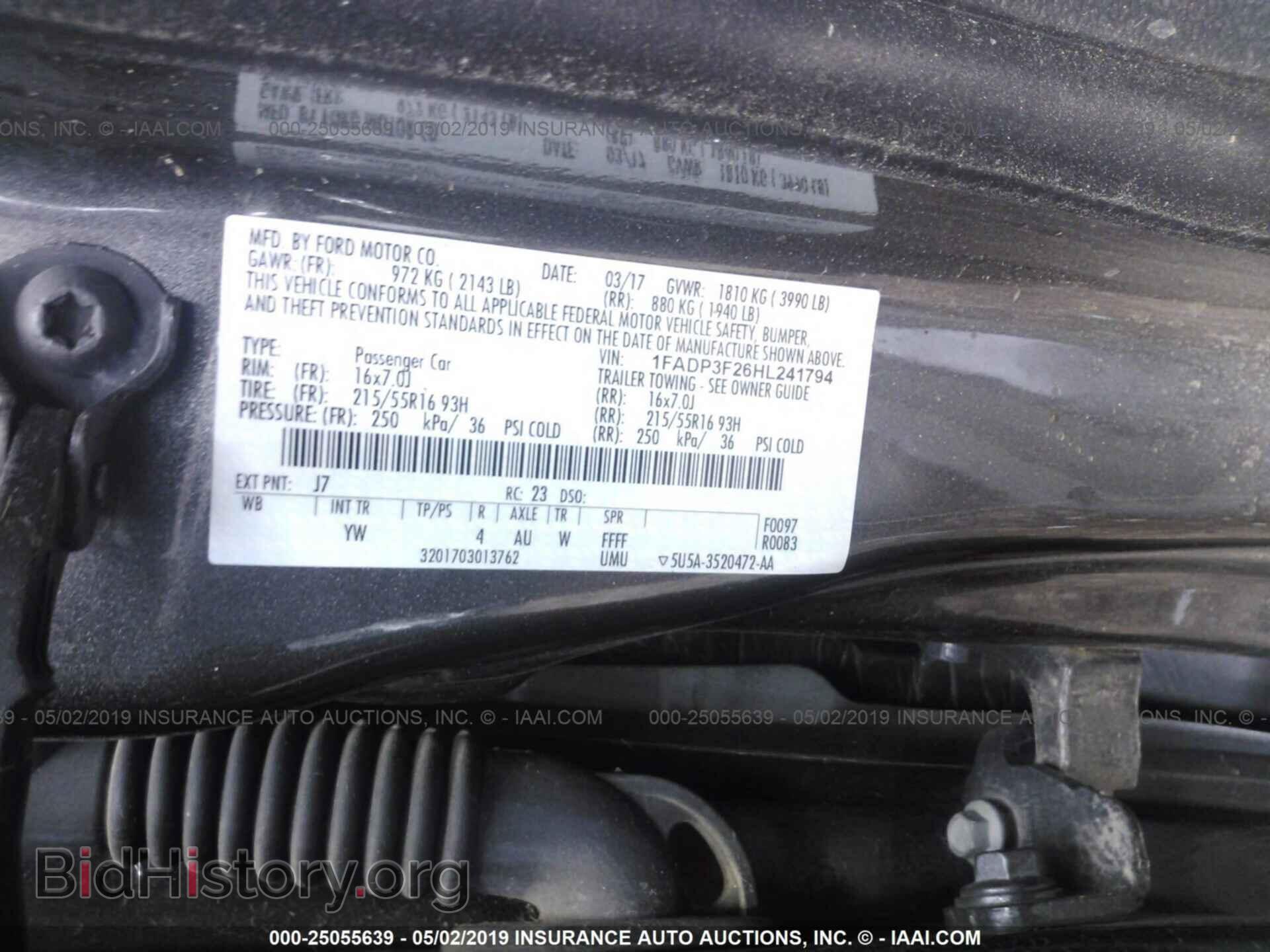 2017 FORD FOCUS - VIN: 1FADP3F26HL241794 - Фото 9