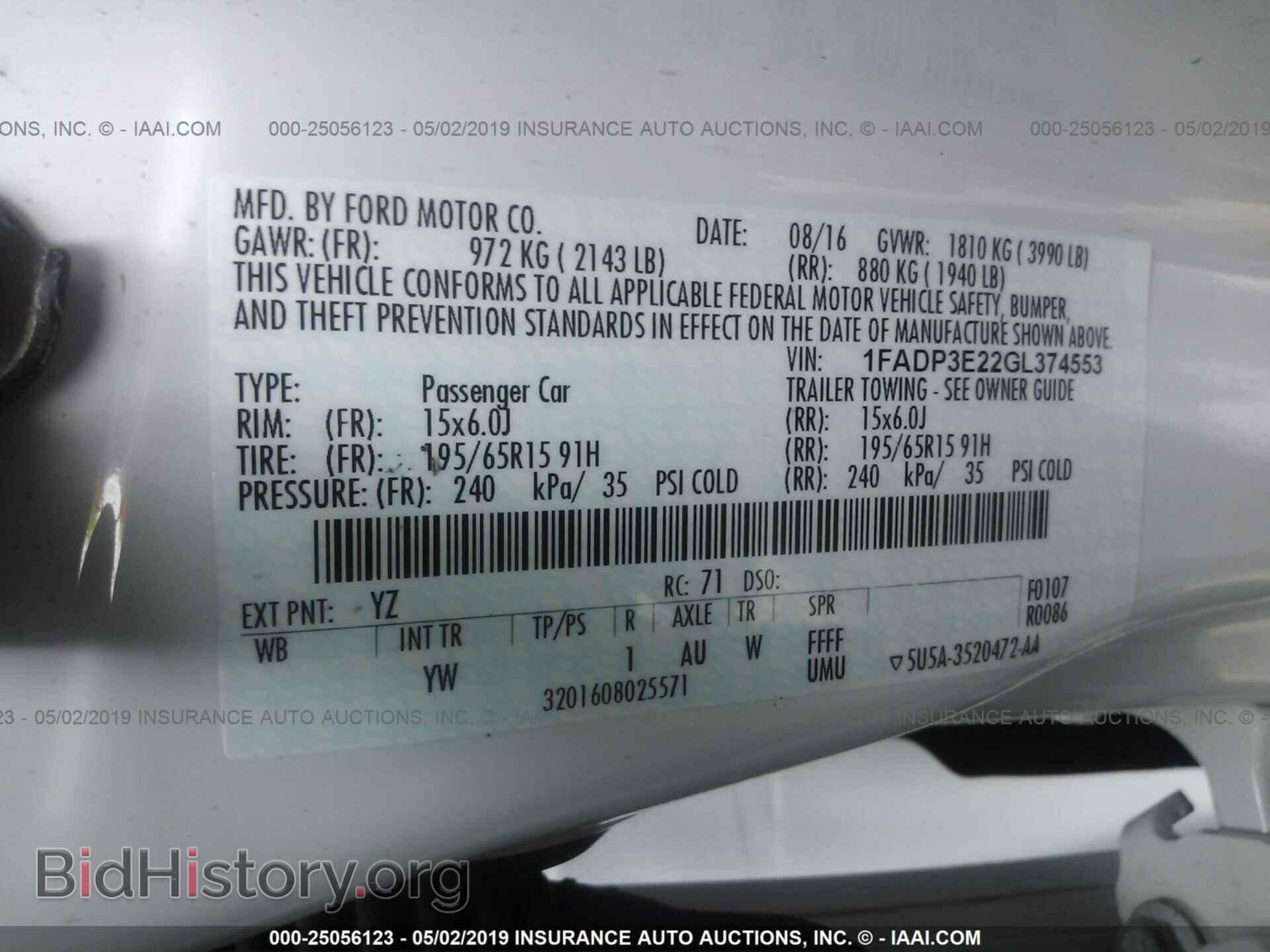 2016 FORD FOCUS - VIN: 1FADP3E22GL374553 - Photo 9