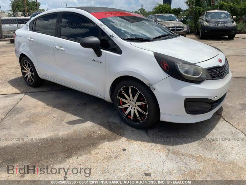 2012 Kia RIO LX (VIN KNADM4A36C6034545) — фото 1 из 10, IAAI, повреждение: левый бок