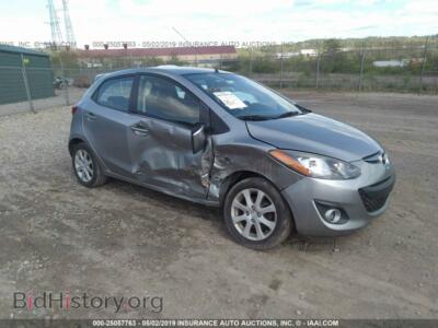 2011 Mazda MAZDA2, gray — VIN JM1DE1HZ2B0114760, IAAI