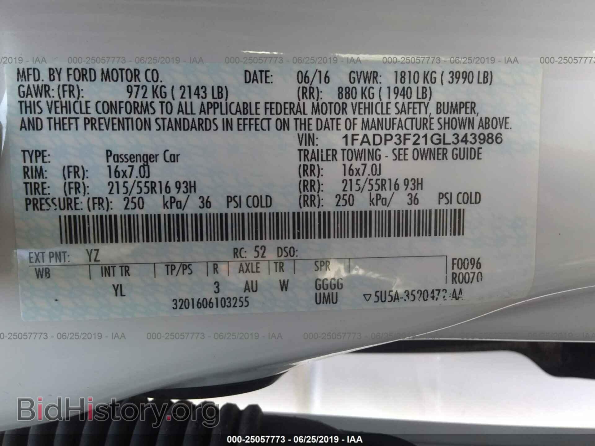 2016 FORD FOCUS - VIN: 1FADP3F21GL343986 - Photo 9