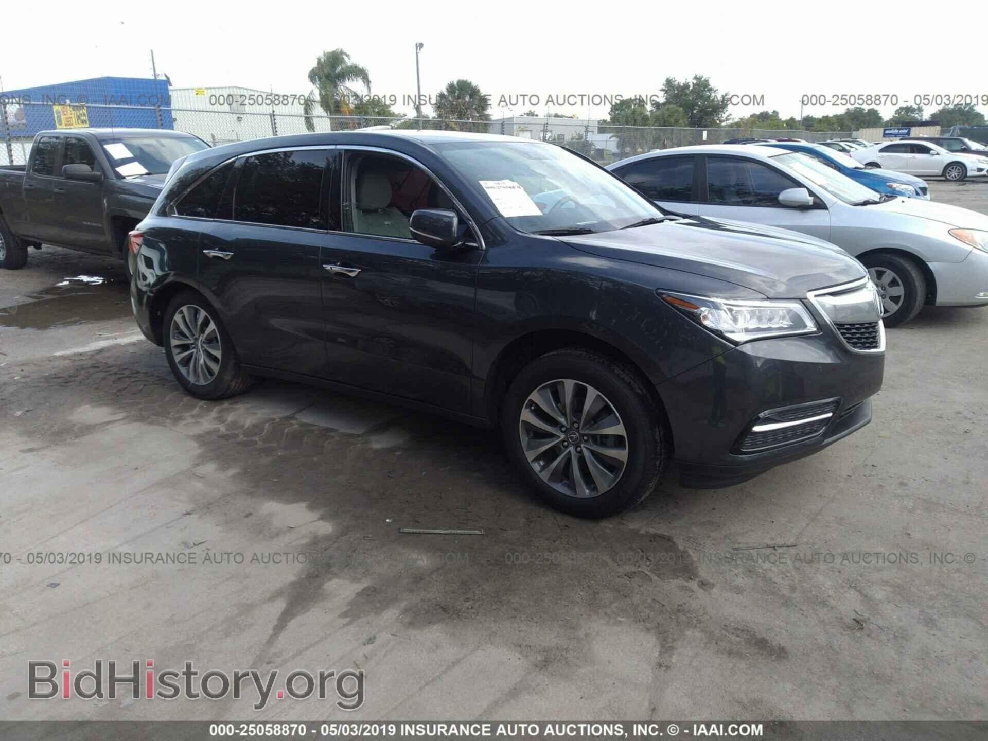 Photo 5FRYD3H44GB012999 - ACURA MDX 2016
