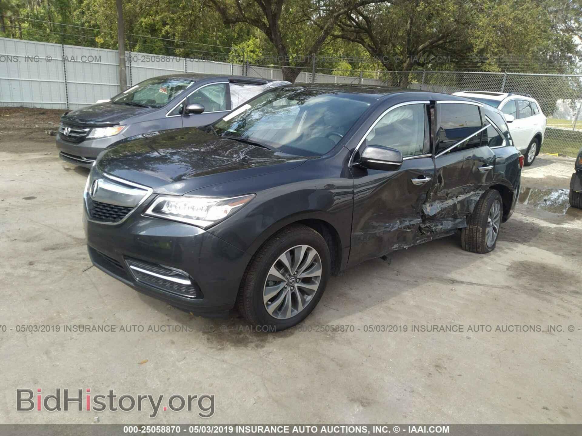 2016 ACURA MDX - VIN: 5FRYD3H44GB012999 - Фото 2