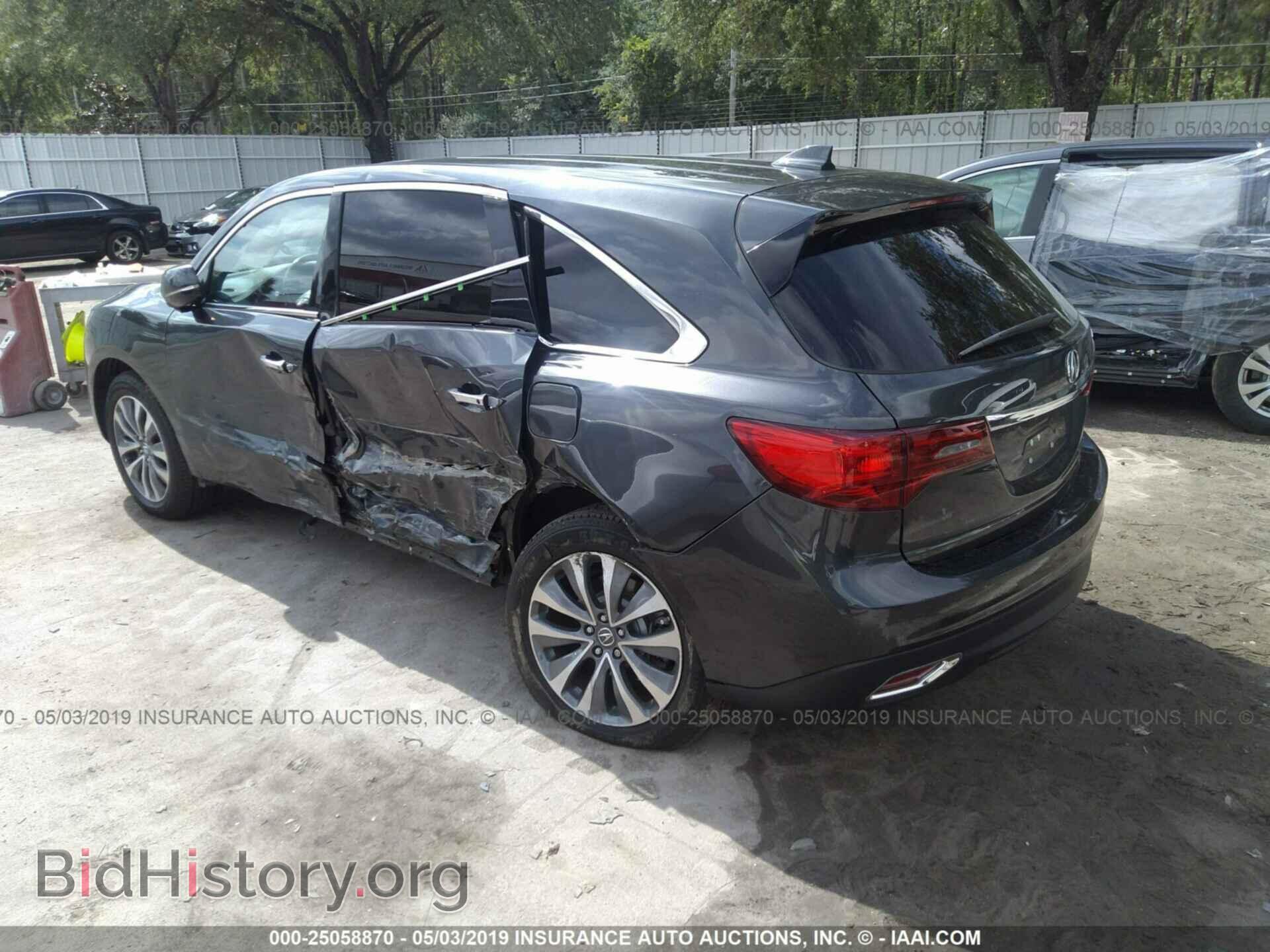 2016 ACURA MDX - VIN: 5FRYD3H44GB012999 - Фото 3