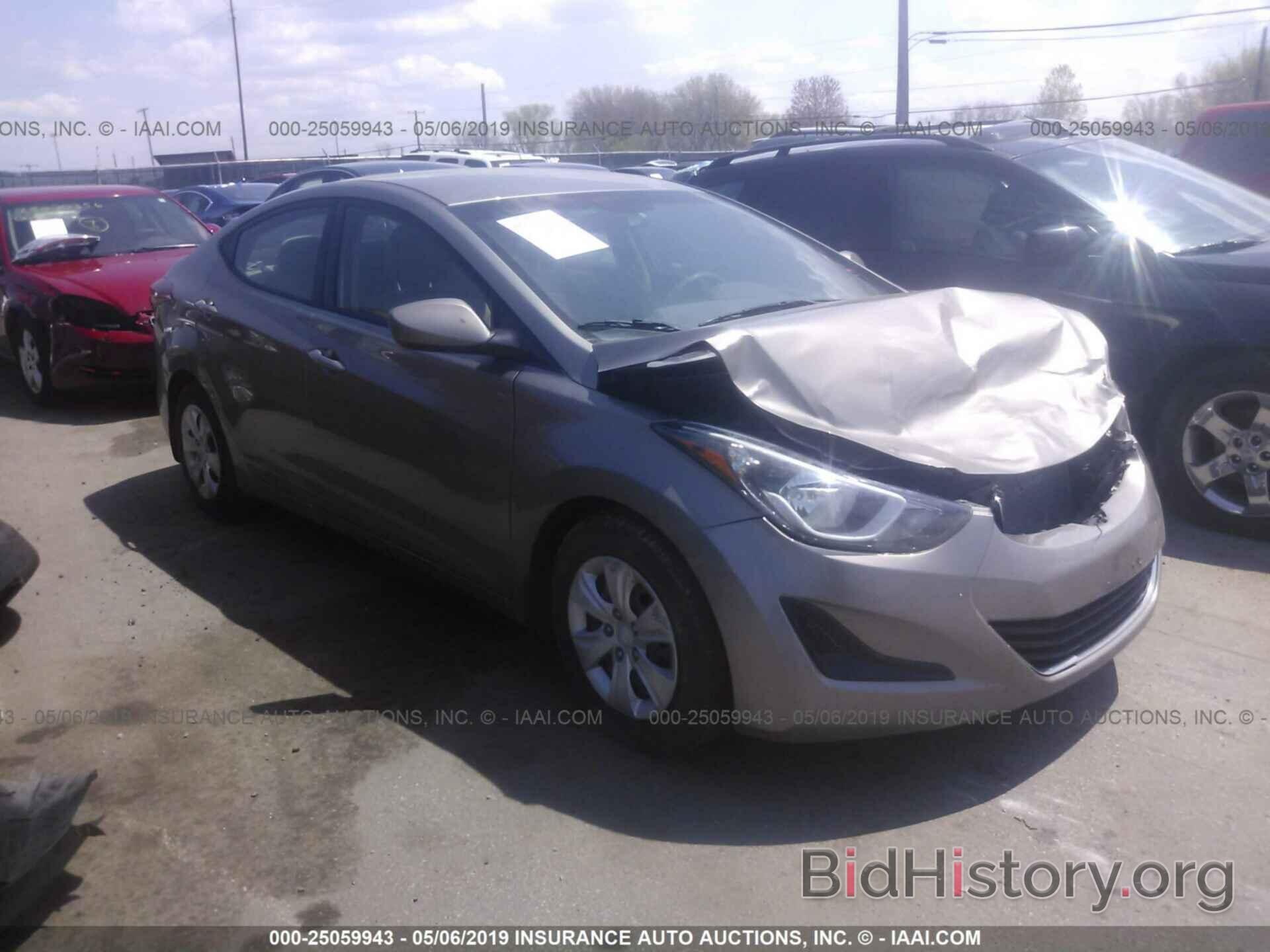 Photo 5NPDH4AE3GH759024 - HYUNDAI ELANTRA 2016