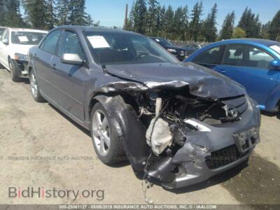 2008 Mazda 6 I, gray — VIN 1YVHP80C685M08891, IAAI
