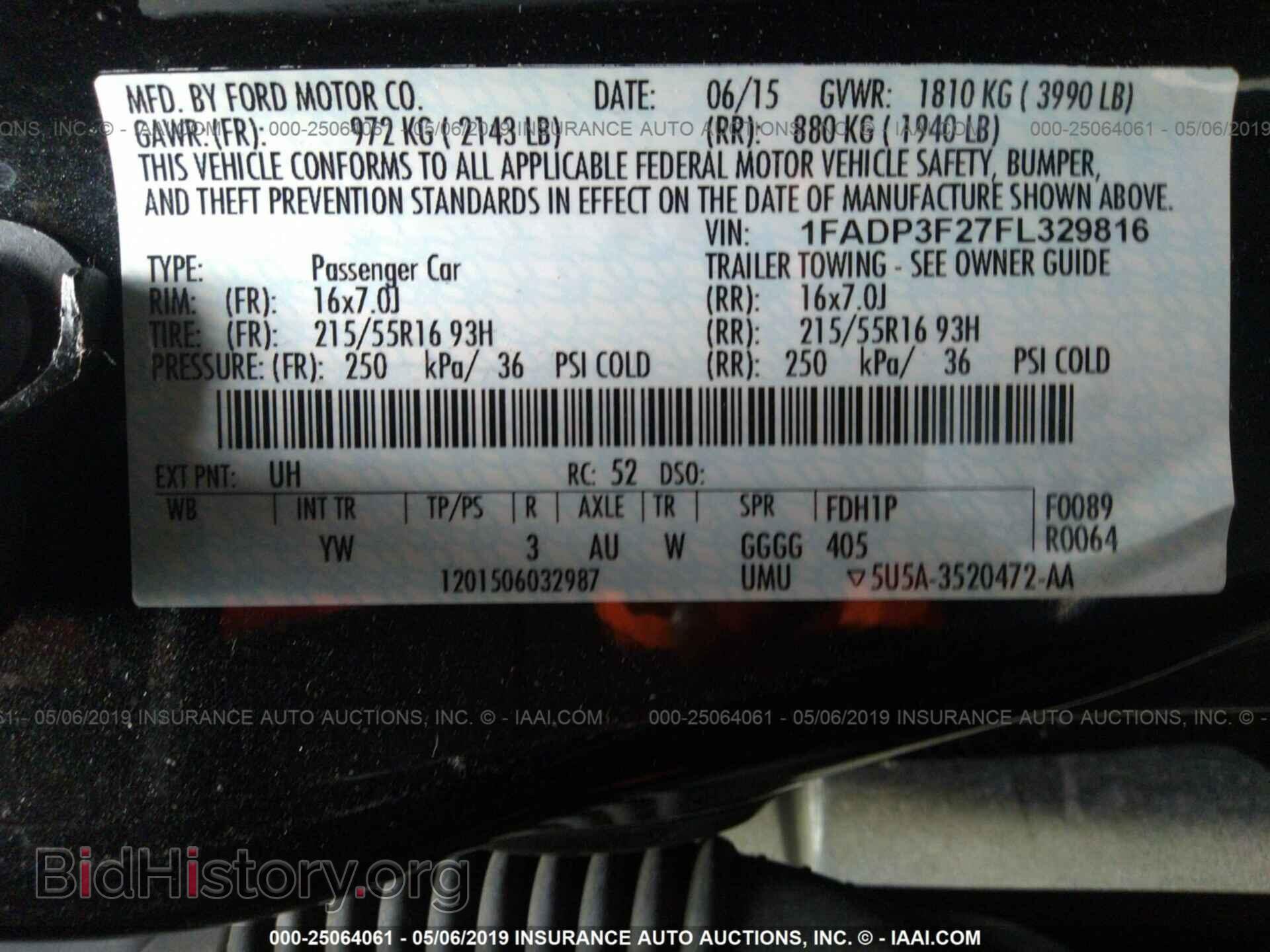 2015 FORD FOCUS - VIN: 1FADP3F27FL329816 - Photo 9