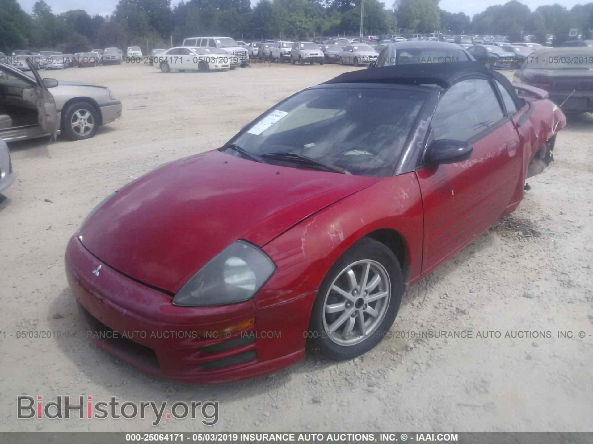 2002 MITSUBISHI ECLIPSE - VIN: 4A3AE45G62E103896 - Фото 2