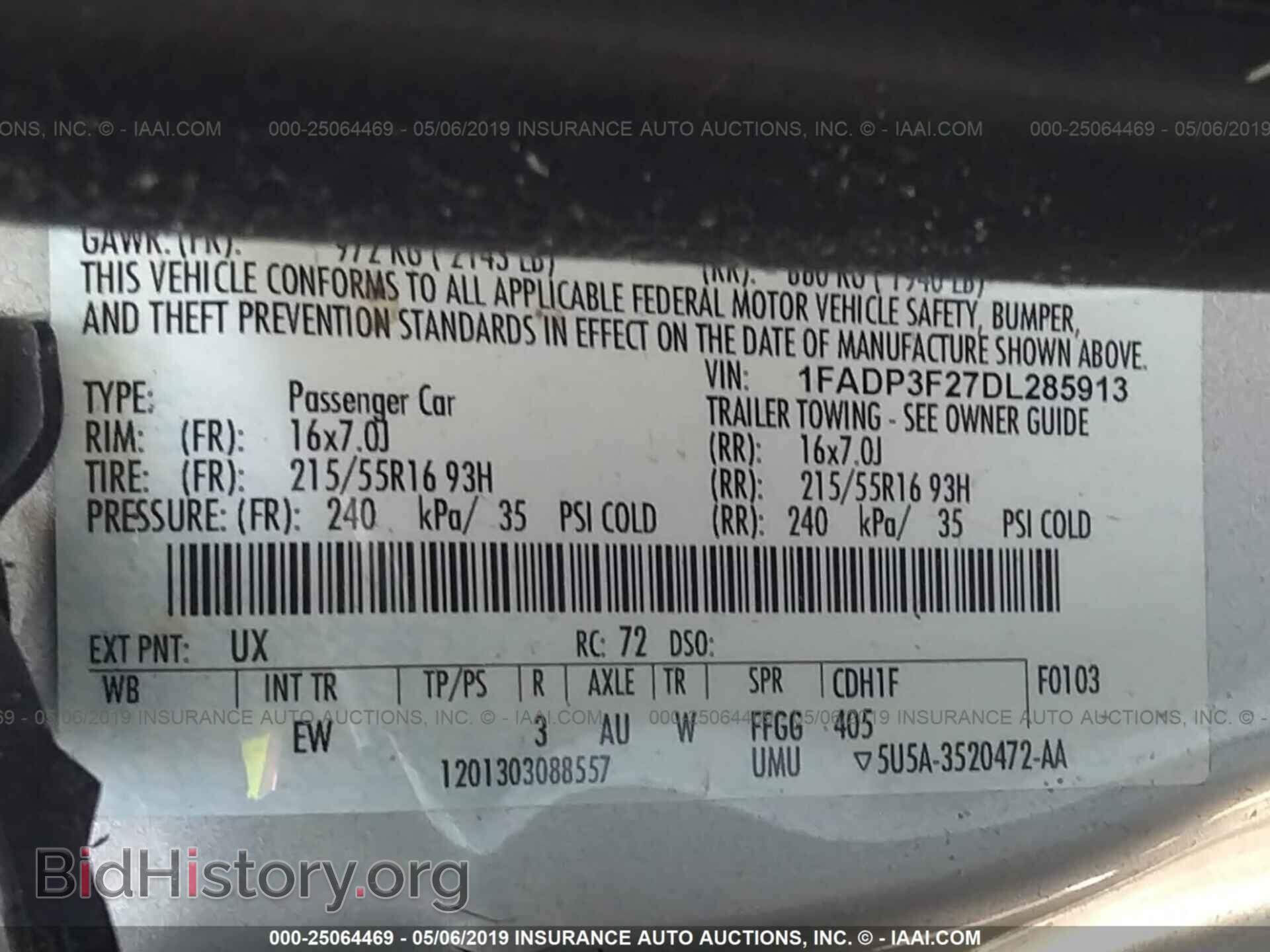 2013 FORD FOCUS - VIN: 1FADP3F27DL285913 - Photo 9