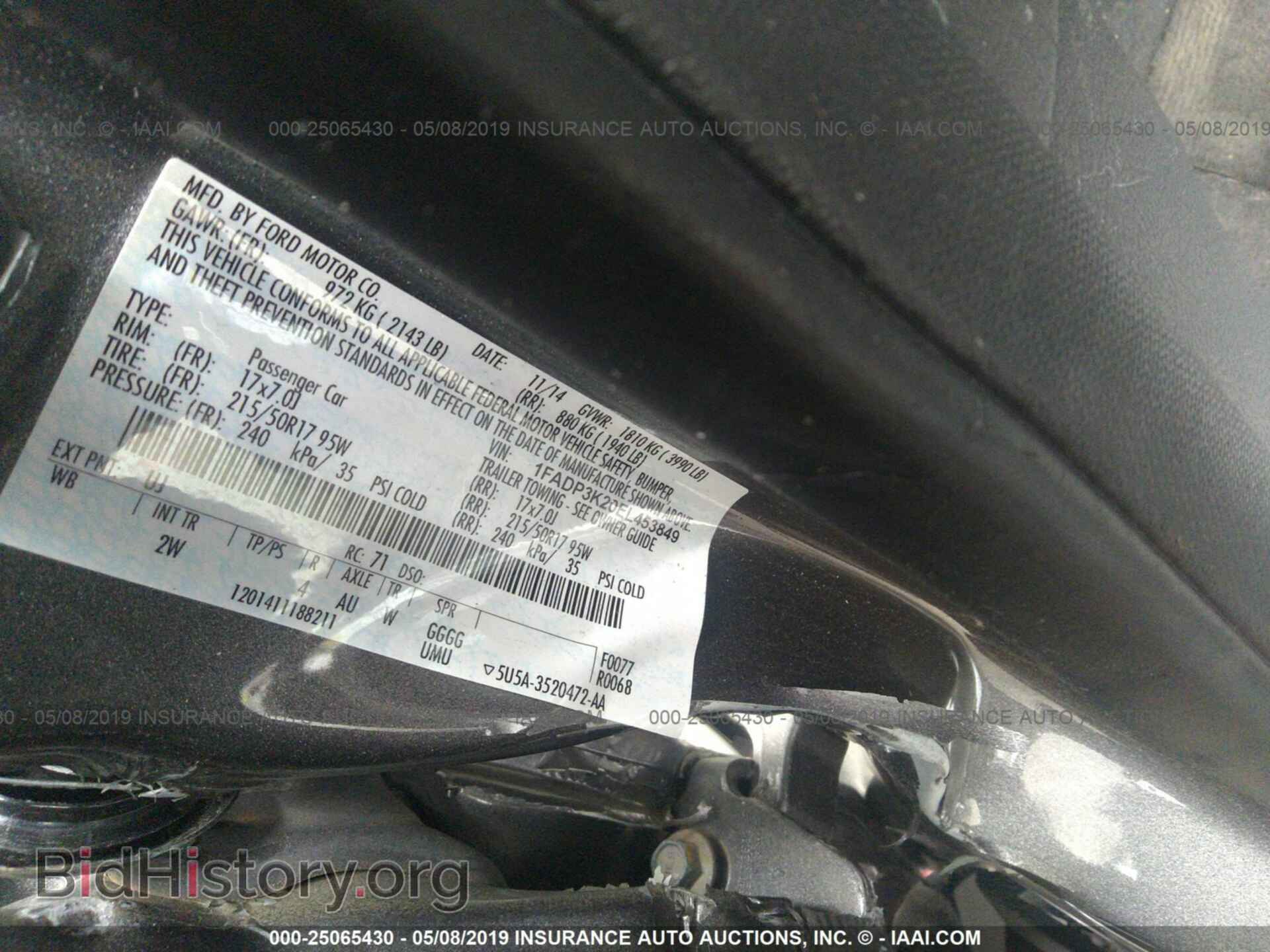 2014 FORD FOCUS - VIN: 1FADP3K20EL453849 - Photo 9