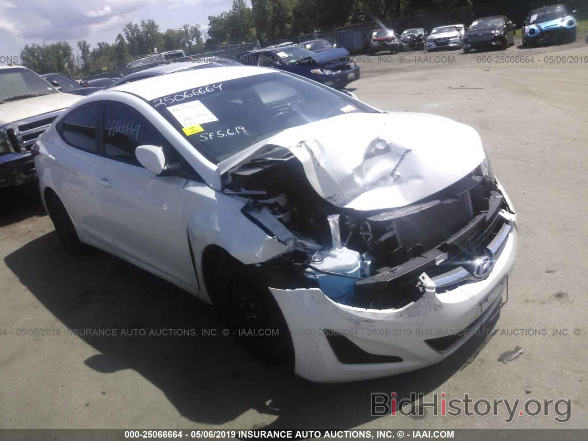 Photo 5NPDH4AE6GH731122 - HYUNDAI ELANTRA 2016