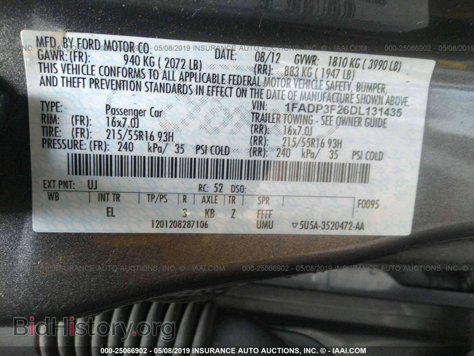 2013 FORD FOCUS - VIN: 1FADP3F26DL131435 - Photo 9