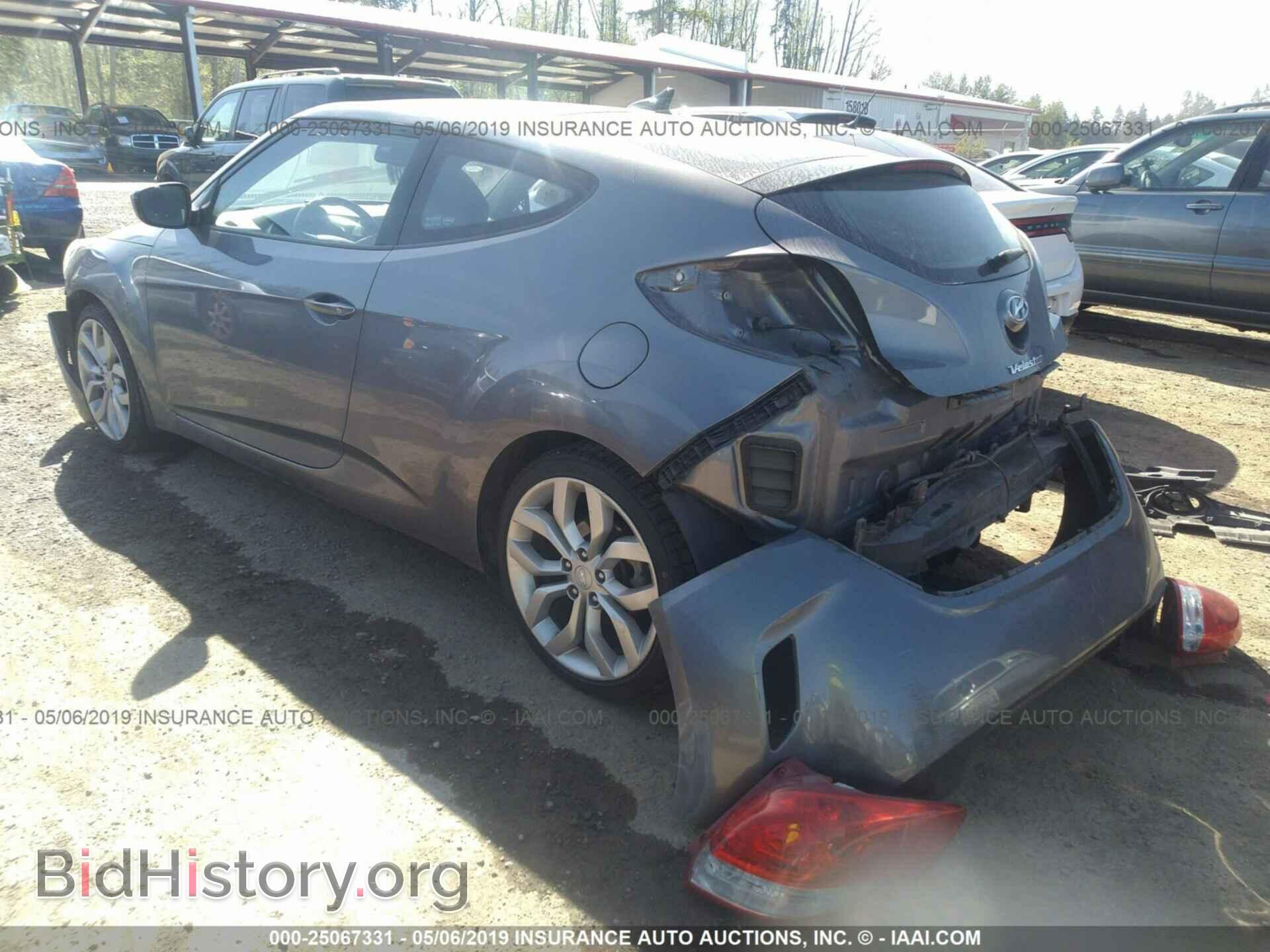2012 HYUNDAI VELOSTER - VIN: KMHTC6AD5CU078257 - Фото 3