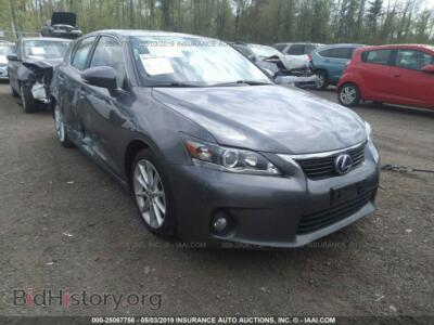 2012 Lexus CT, gray — VIN JTHKD5BH2C2110519, IAAI