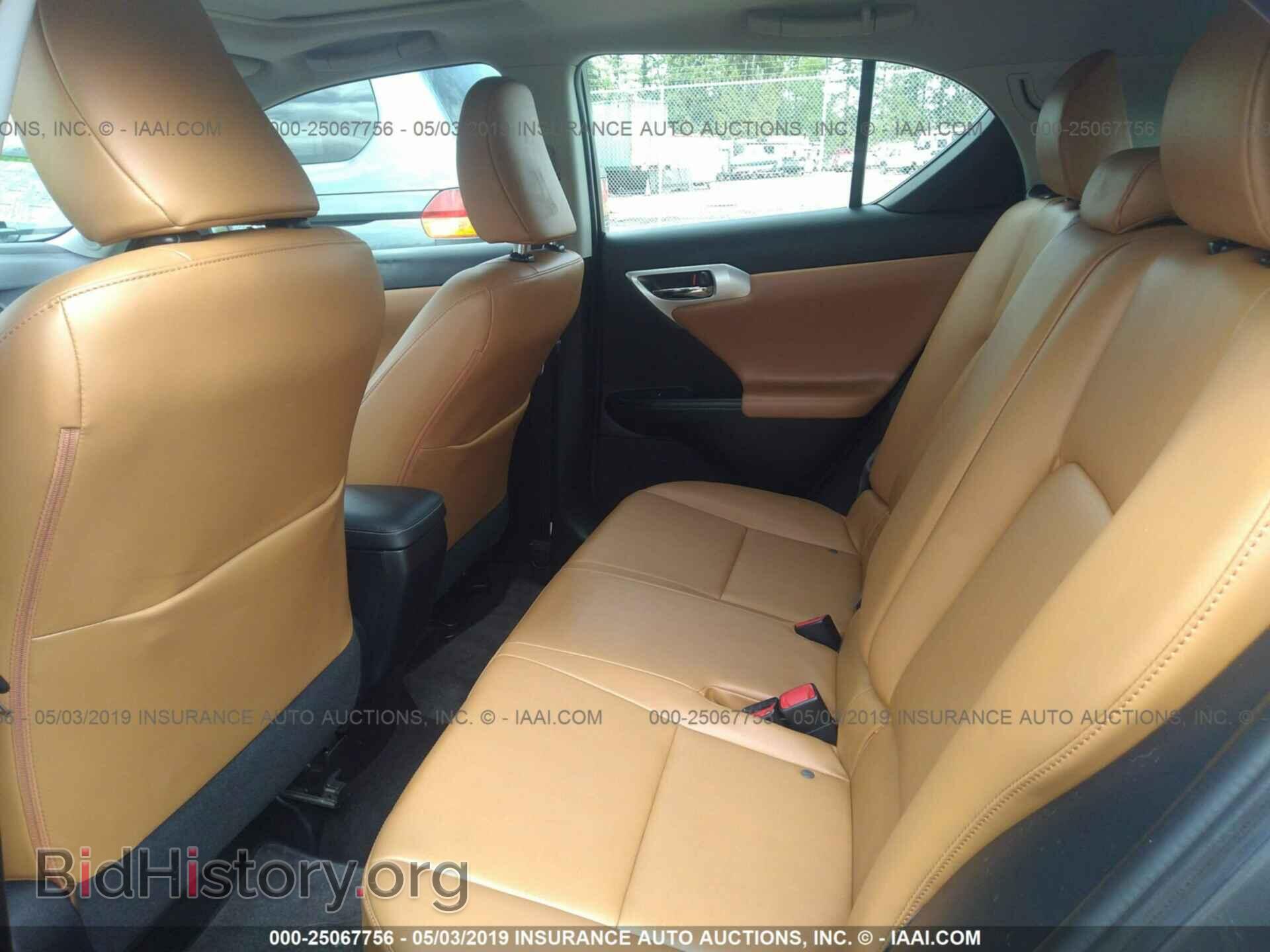 2012 LEXUS CT - VIN: JTHKD5BH2C2110519 - Photo 8