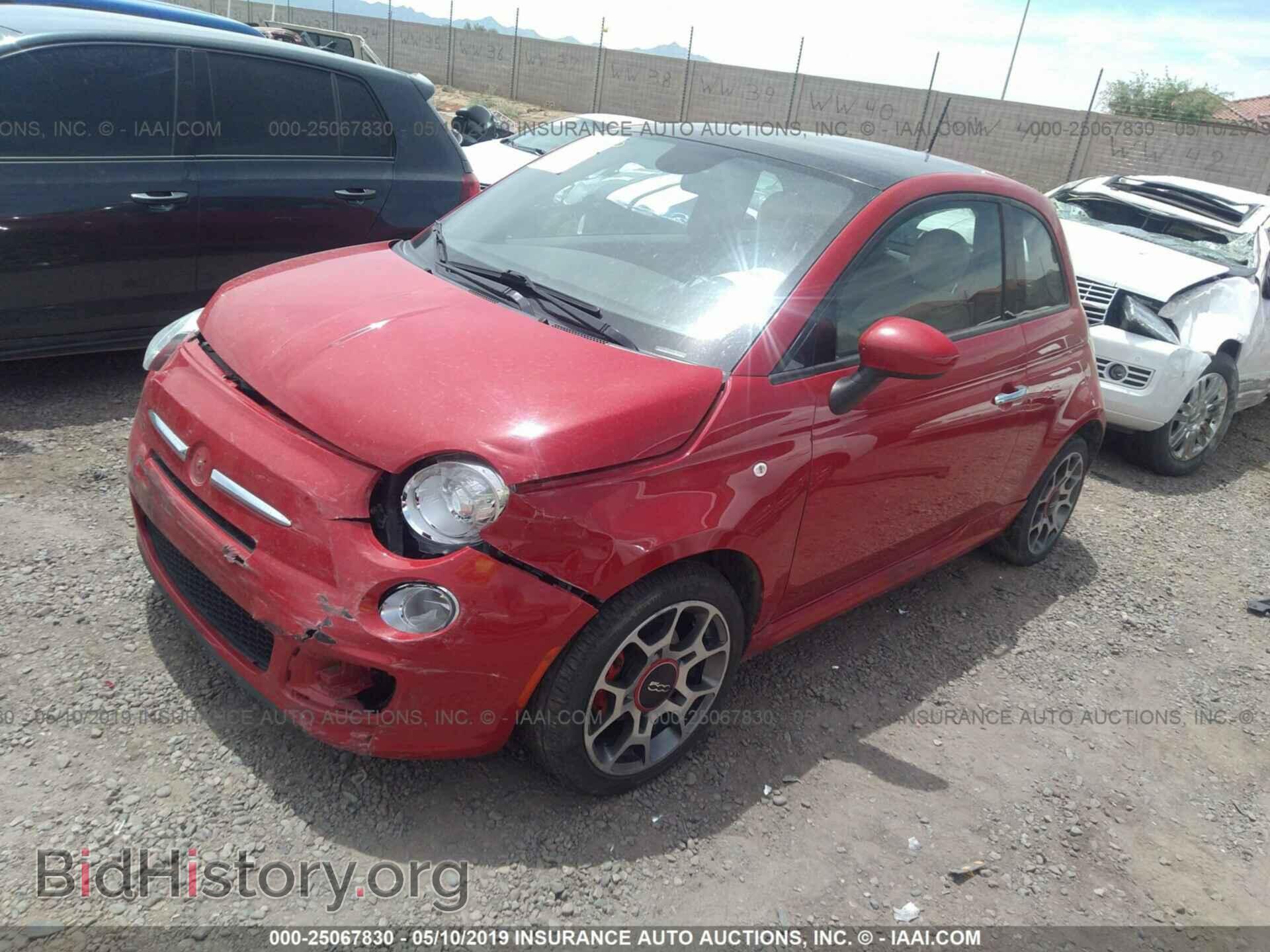 2015 FIAT 500 - VIN: 3C3CFFBR9FT527870 - Фото 2