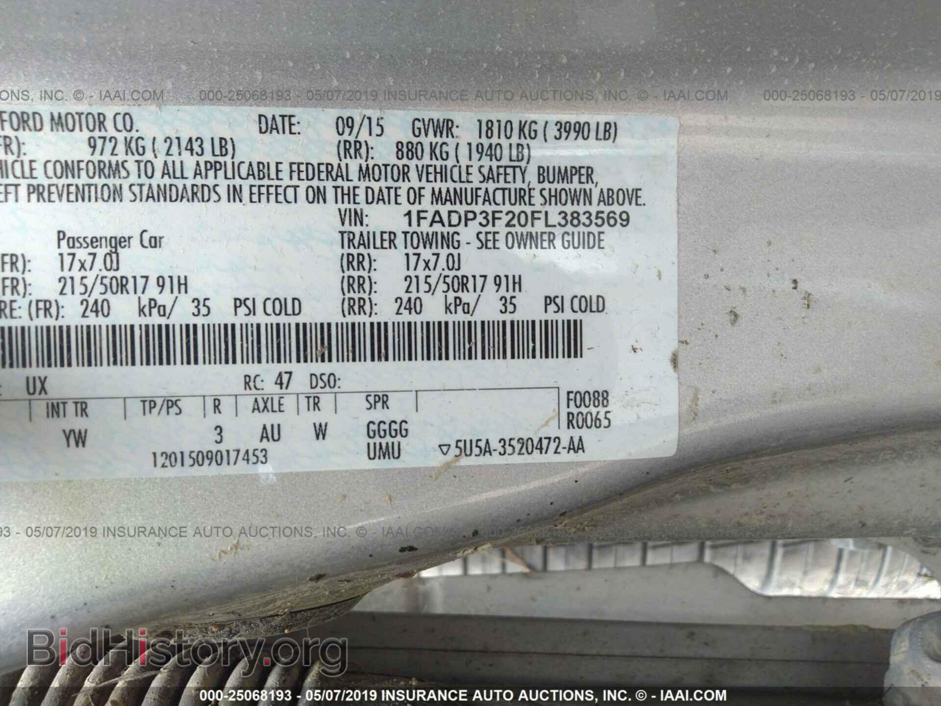 2015 FORD FOCUS - VIN: 1FADP3F20FL383569 - Photo 9